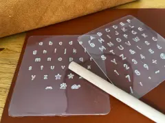 Stanzschablonen mit Zahlen & Buchstaben   02